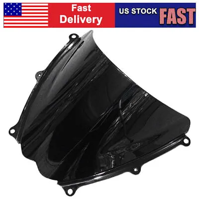 Smoke Double Bubble Windscreen Windshield Fits Suzuki GSXR 1000 07 08 K7 BLACK • $20.05