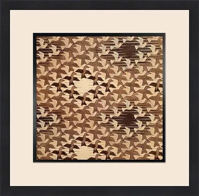 £63 • Buy M.C. Escher - Two Birds Custom Gallery Framed Colored Print  