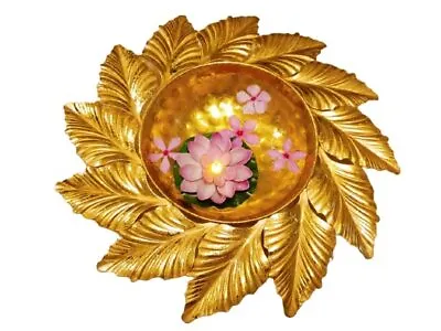 Urli Bowl For Floating Flowers And Candles (12-inch Diameter Gold) • $89.64