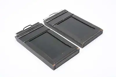Set Of 2X Graphic Graflex 2 1/4 X 3 1/4 Sheet Film Holder (Wood) Nice And Clean • $29.95