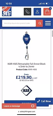 Ikar Fall Arrest Block 24m • £75