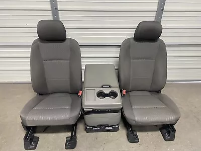 2017-2022 Ford F150 F250 F350 F450 Super Duty Front  Seats Gray Cloth Power • $1099.99