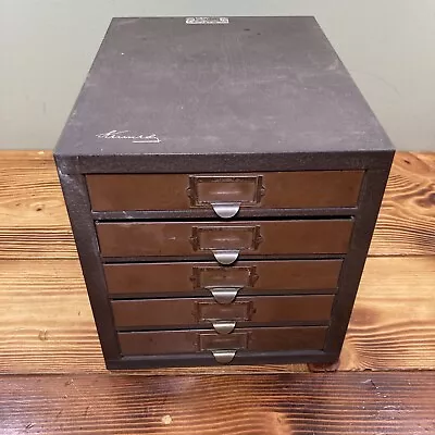 Vintage KENNEDY 5 Drawer Machinist Parts Cabinet With Dividers Metal • $159.95