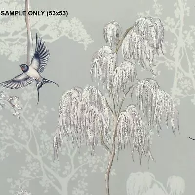 £1.99 • Buy ** SAMPLE Japanese Garden Grey Wallpaper