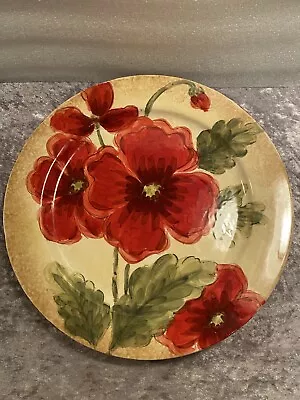 Maxcera Poppies 11-3/8  Dinner Plate. • $13.95