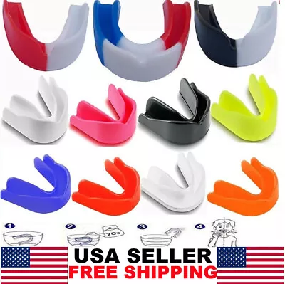 Premium Gum Mouth Guard Shield Case Teeth Grinding Boxing MMA Sports MouthPiece • $9.99