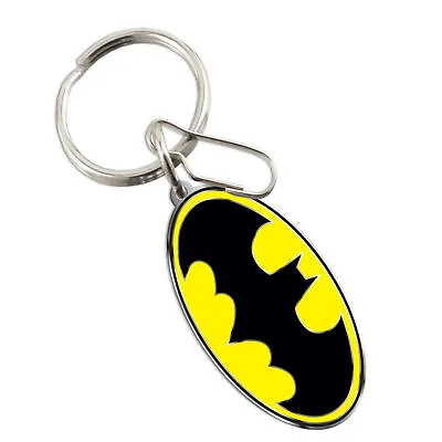 DC Comics Batman Classic Logo Enamel Keychain Multi-Color • $7.99