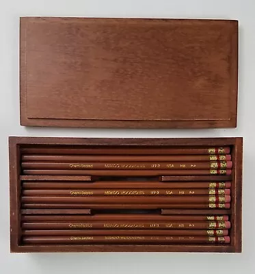 36 Vintage Mirado Woodtones 177-2 No.  2 Pencils Chemi-Sealed USA HB In Wood Box • $200