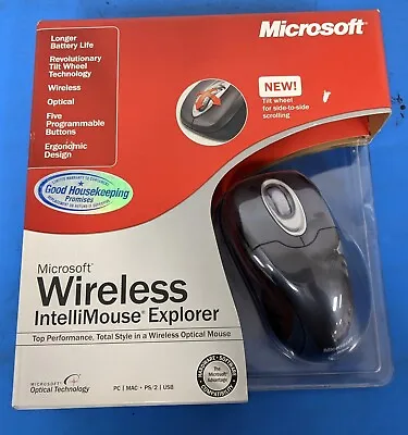 Microsoft 1007 Wireless IntelliMouse Explorer W/ Tilt Wheel Immersion M03-00059 • $69