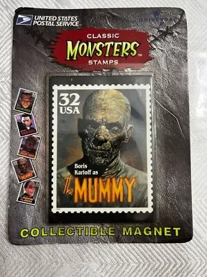 Classic Monsters Magnet Boris Karloff As The Mummy USPS Stamp New • $7.15