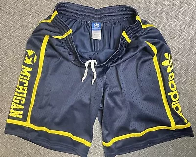 Michigan Adidas Men's Large Blue & Yellow Shorts • $20.97