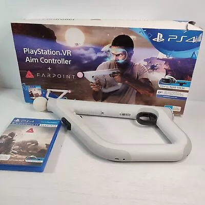 Sony Playstation VR AIM Controller With Farpoint Game - White • $119.99