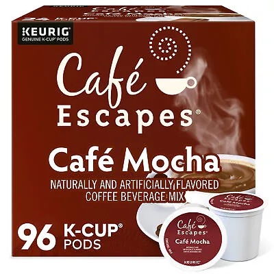Cafe Escapes Cafe Mocha Keurig K-Cup Pod 96 Count • $49.99