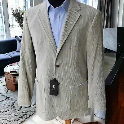 Vtg NWT HUGO BOSS Corduroy Blazer 40R Unstructured Mason Blazer Y2k  • $175.50