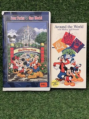 2x Disney Video Tapes From The Parks - Four Parks One World | Around The World • $15.14