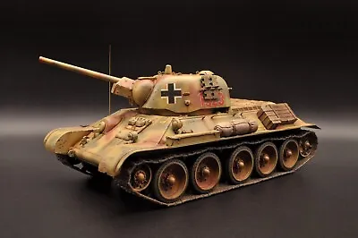 £200 • Buy Pro-Built T34/76 Captured German WW2 1/35 1:35 Scale Tank Model Tamiya