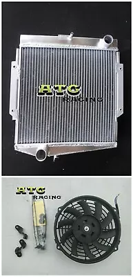 Alu Radiator+Fan For DATSUN SPORTS/FAIRLADY 1500/1600/2000 ROADSTER 1963-1970 • $285
