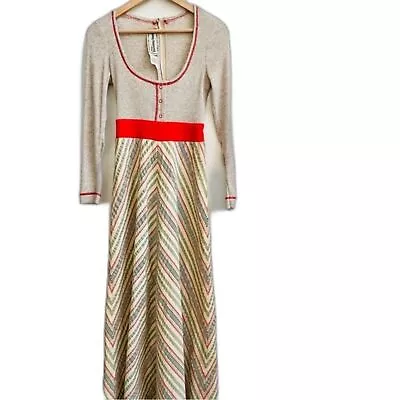 Vintage Young Innocent By Arpeja 70's Retro Long Dress Size 9 • $40.50