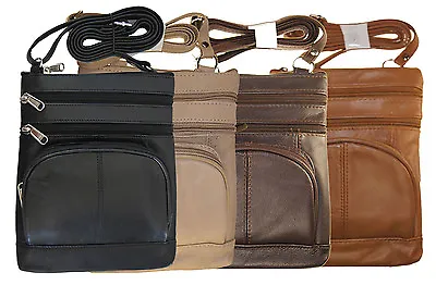 AG Wallets Womens Genuine Leather Messenger Bag Girls Handbag Purse Cross Body • $24.49