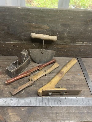 VINTAGE JOB LOT OLD TOOLS ADZE Etc  99p Start. No Reserve. • £9.50