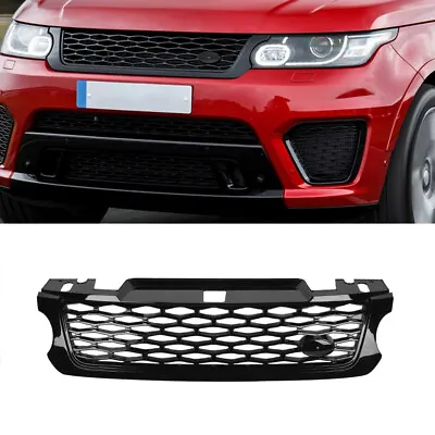 Grille Front Upper Glossy Black Fit For Land Rover Range Rover Sport 2014-2017 • $107.99