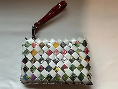 Nahui Ollin Candy Wrapper Clutch/Wristlet Bag Multicolor W/ Removable Strap • $12.99