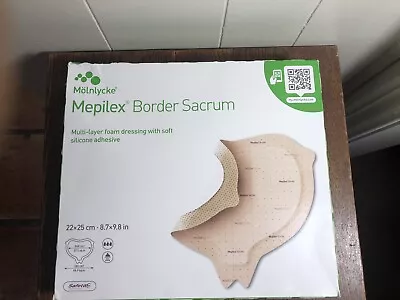 10-Count Box Molnlycke MEPILEX Border Sacrum Foam Dressing 8.7 X 9.8  Exp.7/9/24 • $60