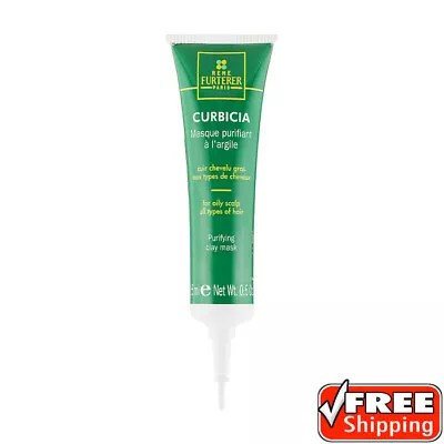 [6 Pac] Rene Furterer Paris Curbica Purifying Clay Mask For Oily Scalp 0.6oz • $19.99