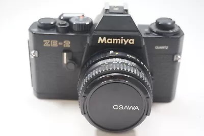 Mamiya ZE-2 35mm SLR Film Camera With 28MM F2.8 Lens WORKING TESTED • $77.99