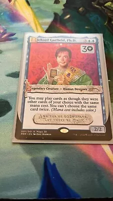 MTG Magic 30th - Richard Garfield Ph. D. Promo Misprint. • $200