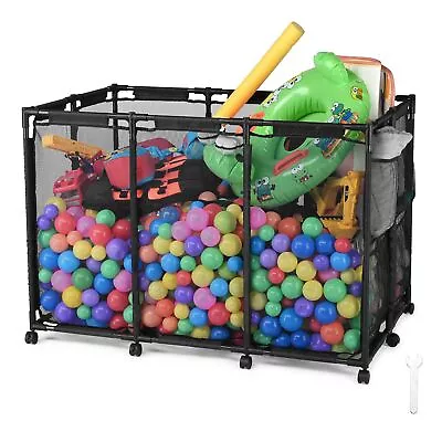 48 X30 X34  Mesh Pool Storage Bin Rolling Cart Swimming Pool Toys Pool Beach • $62.99