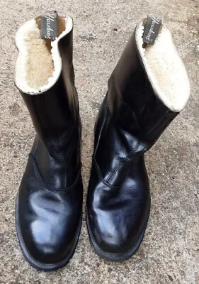 £95 • Buy Vintage Hawkins Black Astronaut Boots, Dr Martins Air Cushioned Sole Size 9