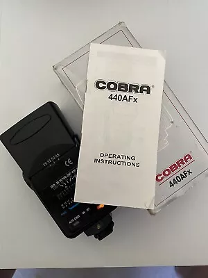 Cobra 440 AFC Hot Shoe Flash For  SLR Cameras With Full Original Instructions • £5