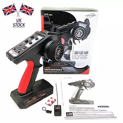 4CH Digital Radio Control System 2.4GHz Transmitter+Receiver For RC Car Boats I • £50.39