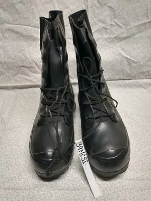 MICKEY MOUSE BUNNY BOOTS 6 WIDE Black  Usually Fits Size 7 Shoe • $59.98