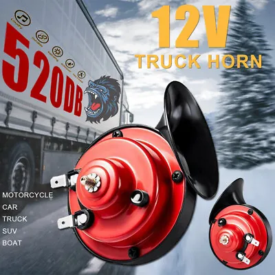 528DB 12V Super Loud Train Horn Waterproof For Motorcycle Car Truck SUV Boat USA • $13.99