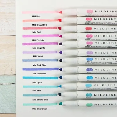 $6.23 • Buy Zebra Mildliner Double-Sided Highlighter Pen Choose From 35 Colors