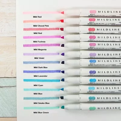 $6.23 • Buy Zebra Mildliner Double-Sided Highlighter Pen Choose From 35 Colors