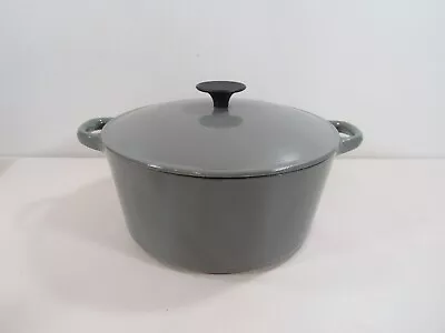 Martha Stewart MSE Gray Cast Iron Dutch Oven With Lid • $35