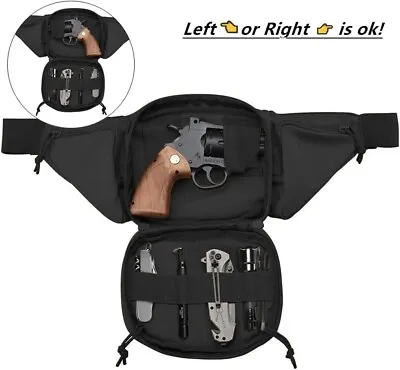 Tactical Fanny Pack Gun Holster Concealed Carry Pistol Tactical Waist Bag EDC • $22.49