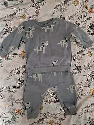 Zebra Tracksuit Baby Boy Marks & Spencer Set 3-6 Months • £2