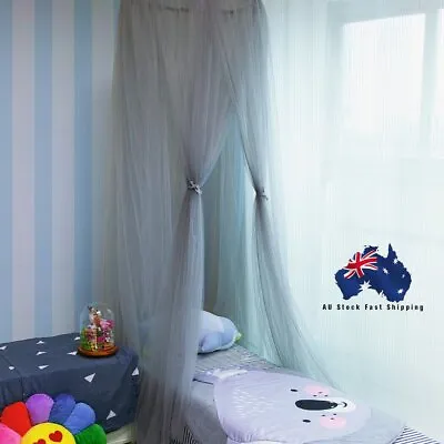 Kids Baby Bed Canopy Bedcover Mosquito Net Curtain Bedding Dome Tent Cotton AU • $25.99