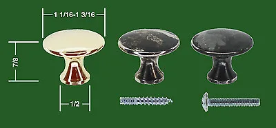 Accurate Factory Globe Wernicke® Macey #2 Polished Drawer Base Knobs Beautiful!! • $25