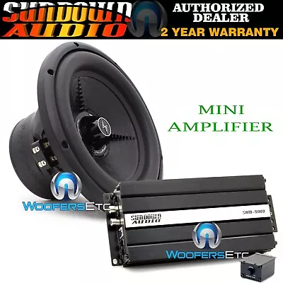 Pkg SUNDOWN AUDIO SAM-500D AMPLIFIER + PPi AW10-D2 10  DUAL 2-OHM SUBWOOFER NEW • $289.99