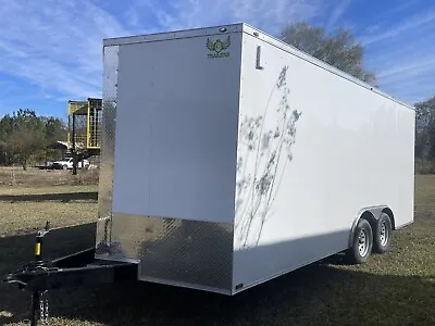 NEW 2024 8.5x 18 7” Hight VNose Enclosed Cargo Trailer W/Ramp • $6750