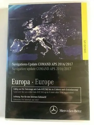 £49.99 • Buy Genuine Mercedes Comand Online Sat Nav Navigation Dvd Disc V15 2016-2017 Europe