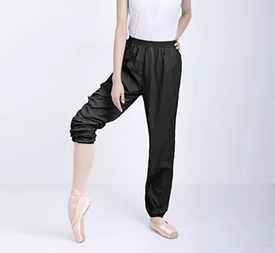 Brand New W/ Tag DaDance Black Ballet Trash Bag Warm-Up Pants Women’s Dance S-M • £20