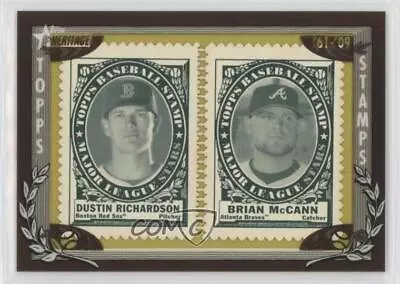 2010 Topps Heritage Stamp Collection /50 Dustin Richardson Brian McCann • $11.75