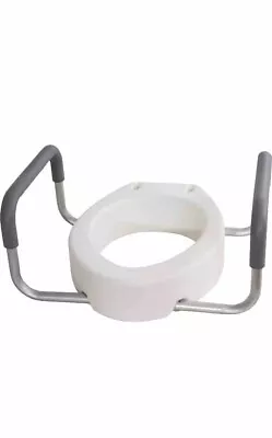 Essential Medical Supply Toilet Seat Riser With Arms For Elongated Size Bowl • $43.88