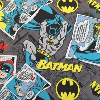 DC© Batman Collage 100% Cotton Fat Quarter Half Or Whole Metre • £3.25